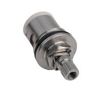 304 Stainless Steel Tap Cartridge Replacement for Kitchen & Bath Faucets - 43x22mm Ceramic Valve Stem with 20-Tooth Top, Hot/Cold Water Cont