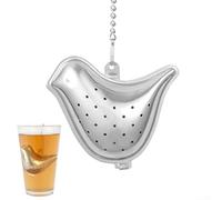 304 Stainless Steel Tea Infuser with Extra Fine Mesh Filter, Screw Top Lid and Chain for Brewing Various Tea Types and Herbal Infusions in Tea Cups and Small Pots