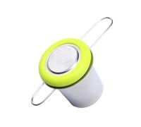 304 Stainless Steel Tea Infuser with Silicone Handle & Fine Mesh Filter Easy Brewing Basket with Lid Teas Strainer