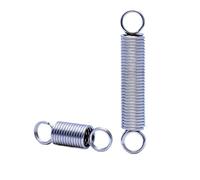304 Stainless Steel Tension Spring, Wire Diameter 0.8mm Outer Diameter 10mm Length 140mm, 2Pcs, Silver, 0.8x10x140mm