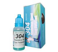 304 Stainless Steel Test Solution - Instant Identification Reagent for Food-Grade vs. Industrial-Grade Steel - Rapid 2-Minute Colorimetric Test for Cookware, Cutlery, and Industrial Use
