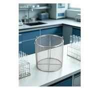 304 Stainless Steel Test Tube Basket, Lab Cleaning Draining Mesh with Handle, Perfect for Metal Component Dip-and-Drain