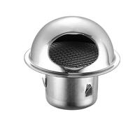 304 Stainless Steel Thickened Exterior Wall Hood Is Thick, Stainless, Non-deformable, Exhausts Smoothly, Windproof And Rainproof Exhaust Hood 1 Piece(50mm (2 inches))
