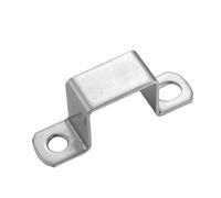 304 Stainless Steel Thickened Square Rectangular M-Shaped Horseback Pipe Saddle Clamp Buckle Throat Hoop Various Kinds of Models(Dia20x10(4pcs))