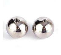 304 Stainless Steel Threaded Half Hole Ball M6 Female Thread 1pc(OD 12mm)