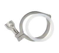 304 Stainless Steel Three-Lug Clamp Multiple Sizes Options Flange Connection Industrial Pipe Fitting(5 pcs,K25.4)