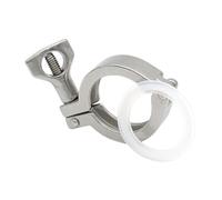 304 Stainless Steel Three-Lug Clamp Multiple Sizes Options Flange Connection Industrial Pipe Fitting(1 pc,K25.4)