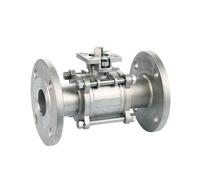 304 Stainless Steel Three-piece High Platform Flange Ball Valve Electric Pneumatic Ball Valve 1 Inch 2 Inch DN15 20 25 50 65 80 100(DN50PN16)