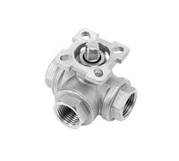 304 Stainless Steel Three-Way Ball Valve high Platform T-Shaped L-Shaped q14/q15 Internal Thread Switch DN25 50(DN40,304)(304,DN100)
