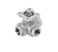 304 Stainless Steel Three-Way Ball Valve high Platform T-Shaped L-Shaped q14/q15 Internal Thread Valve Switch DN25 50(DN32,304_LTYPE)