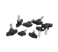 304 Stainless Steel Thumb Screws M4 M5 M6 Z-Shaped Handle Bolt Hand Knob Mechanically Adjustable Butterfly Wing for Machine Fastener(15mm 4pcs,Diameter 27mm M4)