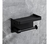 304 Stainless Steel Tissue Holder, Bathroom roll Holder with Mobile Phone Storage Board, Non-Punching/Punching Dual-Purpose, Bathroom, Toilet and Kitchen Storage Rack, Multiple Styles