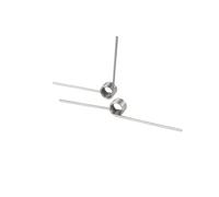 304 stainless steel torsion spring, V-shaped left-hand rotation spring, Wire Diameter 0.4mm Outer Diameter 6mm Number of Coils 9 laps Angle 180°, 5Pcs