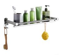 304 Stainless Steel Towel Rack Wall Mounted Multi Layer No Drill(A)
