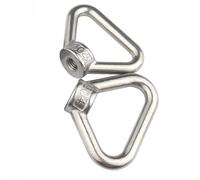 304 Stainless Steel Triangle Lifting Eye Nut - M8 M10 M12 M14 M16 M20 M24 Trapezoid Thread Rings for Handle Bolts 1pcs(M16)