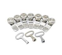 304 Stainless Steel Triangle Lock Tongue Lock Opening 22mm Distribution Box Cabinet Door Lock Cam Lock 1Pcs(Inner six Angle)