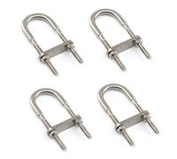 304 Stainless Steel U Bolt Set M5x78 Marine Boat Deck Hardware 4PCS