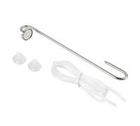 304 Stainless Steel U - Shaped Aquarium Oxygen Diffuser, External Fish Tank CO2 Atomizer, Mirror Surface Air Refiner with Suction Cups for Freshwater Tanks (Mirror stainless steel regular version