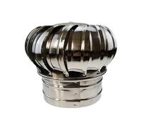 304 Stainless Steel Unpowered Wind Ball Wind Hood Roof Ventilator Factory Flue Exhaust Exchange Ball External Exhaust Vent Flue(110mm(4.3inch),Assembled)