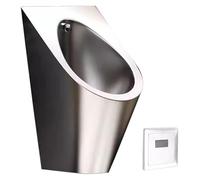 304 Stainless Steel Urinal, Automatic Wall Mounted Men's Bathroom, Household/Commercial Sensor Urinals For Adult, Intelligent Flushing Male Toilet For Hotel Shop(Silver)