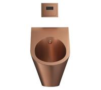 304 Stainless Steel Urinal,Commercial With Sensor And Drain Pipe,Wall Mounted Bar,Men's Flushing,Intelligent Induction Design,Washout(Rose Gold)