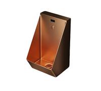 304 Stainless Steel Urinals, Wall Mounted Sensor Urinal, for Schools/Public Places, Vertical Drainage(Brass)