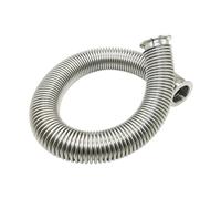 304 Stainless Steel Vacuum Bellows Flexible Hose Pipe Fitting for KF16, KF25, KF40, KF50-100-1000mm Length, 1PCS(KF40 250mm Hard)