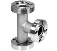 304 Stainless Steel Vacuum Tee Fitting, 2.12" CF Flanges, UHV Rotatable, 1pcs(CF16)