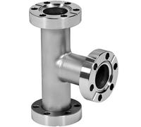 304 Stainless Steel Vacuum Tee Fitting, 2.12" CF Flanges, UHV Rotatable, 1pcs(CF25)