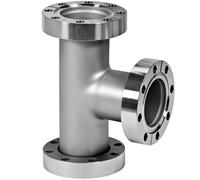 304 Stainless Steel Vacuum Tee Fitting, 2.12" CF Flanges, UHV Rotatable, 1pcs(CF35)