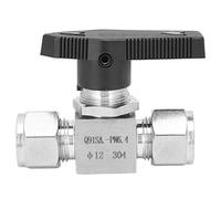 304 Stainless Steel Valve High Pressure Needle Control Water Gas Oil for Energy Conservation Pharmaceutical (F12)