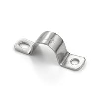 304 Stainless Steel Various Kinds of Models Thickened U-Shaped，Horseback Pipe Saddle Clamp Buckle Throat Hoop Water Pipe Clamp(Dia10(6pcs))