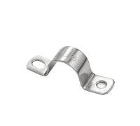 304 Stainless Steel Various Kinds of Models Thickened U-Shaped,Horseback Pipe Saddle Clamp Buckle Throat Hoop Water Pipe Clamp(Dia50(2pcs))