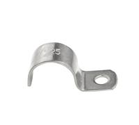 304 Stainless Steel Various Kinds of Models Unilateral Thickened U-Shaped Pipe Saddle Clamp Buckle Throat Hoop Water(Dia57(1pcs))