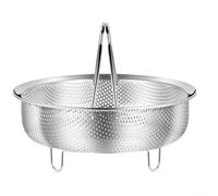 304 Stainless Steel Vegetable Steamer Basket Expandable Metal Pot Insert for Rice Dumplings Fish 12cm(24cm)