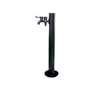 304 Stainless Steel Vertical Floor-Mounted Hydrant Water Tap, 60cm Hose Stand for Garden, Farm, Pasture, Backyard Irrigation and Washing