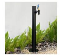 304 Stainless Steel Vertical Garden Water Column, Freestanding Hose Stand with Lock Faucet, Outdoor Antifreeze Water Dispenser, Fountain Hydrant for Irrigation & Washing