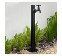 304 Stainless Steel Vertical Garden Water Column, Freestanding Hose Stand with Locking Faucet, Outdoor Antifreeze Water Dispenser, Fountain & Irrigation Feature