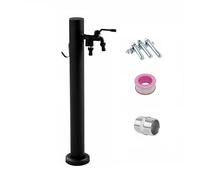 304 Stainless Steel Vertical Garden Water Column Hose Stand with Faucet, Outdoor Antifreeze Faucet Water Dispenser Hydrant for Irrigation and Washing(12 * 80cm/4.7 * 31.5in)
