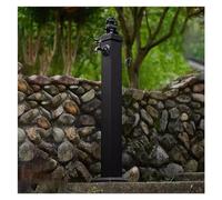304 Stainless Steel Vertical Garden Water Column, Outdoor Independent Water Pipe with Locking Copper Faucet, Courtyard Decoration (D, 116cm)