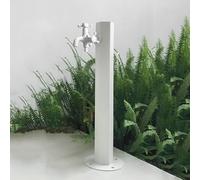 304 Stainless Steel Vertical Garden Water Column with Hose Stand Outdoor Anti Freeze Faucet for Fountain Irrigation Yard Water Dispenser Hydrant with Floor Mount Water Ta
