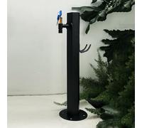 304 Stainless Steel Vertical Garden Water Column with Hose Stand Outdoor Anti Freeze Faucet for Fountain Irrigation Yard Water Dispenser Hydrant with Floor Mount Water Ta