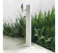 304 Stainless Steel Vertical Garden Water Column with Hose Stand Outdoor Faucet Irrigation System for Floor Mount Yard Water Dispenser Fountain