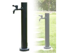 304 Stainless Steel Vertical Water Column Garden Faucet Square Garden Tap SelfStanding Hose Holder for Irrigation & Washing (BlackD 6x6x60cm)