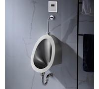 304 Stainless Steel Wall-Mounted Men's Urinal with Smart Induction Splash-Free Design for Home Hotel & Public Restrooms Durable & Easy to Clean