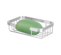 304 Stainless Steel Wall-Mounted Soap Holder, Brushed Rectangular Soap Dish Organizer with Hollow Design for Quick Drainage, Suitable for Bathroom, Kitchen & Shower (Home, Hotel Use)