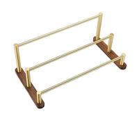 304 Stainless Steel Wall-Mounted Towel Rack - Multi-Layer Towel Bar with 3 Rails for Bathroom & Kitchen - Towel Shelf, Space-Saving Towel Holder, 58cm