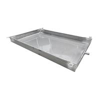 304 Stainless Steel Washing Machine Drain Pan, Air Conditioner Drip Pan with Drain, Washer Pan, No Leak Portable Drip Tray(83 * 33cm)