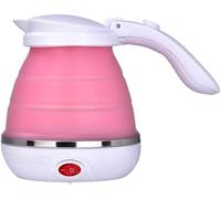 304 Stainless Steel Water Boiler 500ml Foldable Travel Electric Kettle Food Grade Silicone Collapsable Portable Water Kettle,Easy & Convenient Storage 110-220V (color : White) lofty ambition elegant
