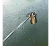 304 Stainless Steel Water Sampler Bucket with Pole - 33.8oz Liquid Sampling Device for Sewage, Pool, Well, River - Adjustable 3.6-9.8 FT Length
